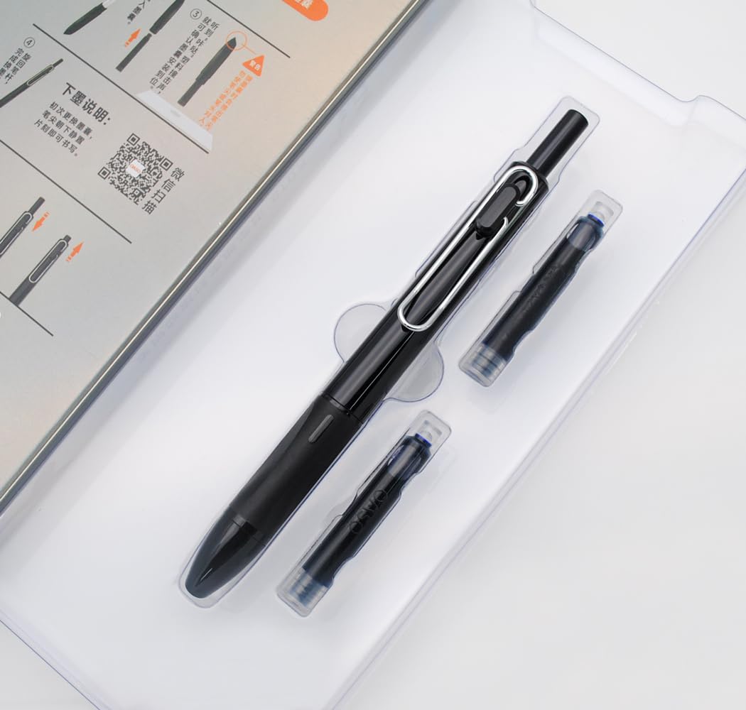 xixixiaozhu OASO K018 Sealed Retractable Fountain Pen Set 0.5mm